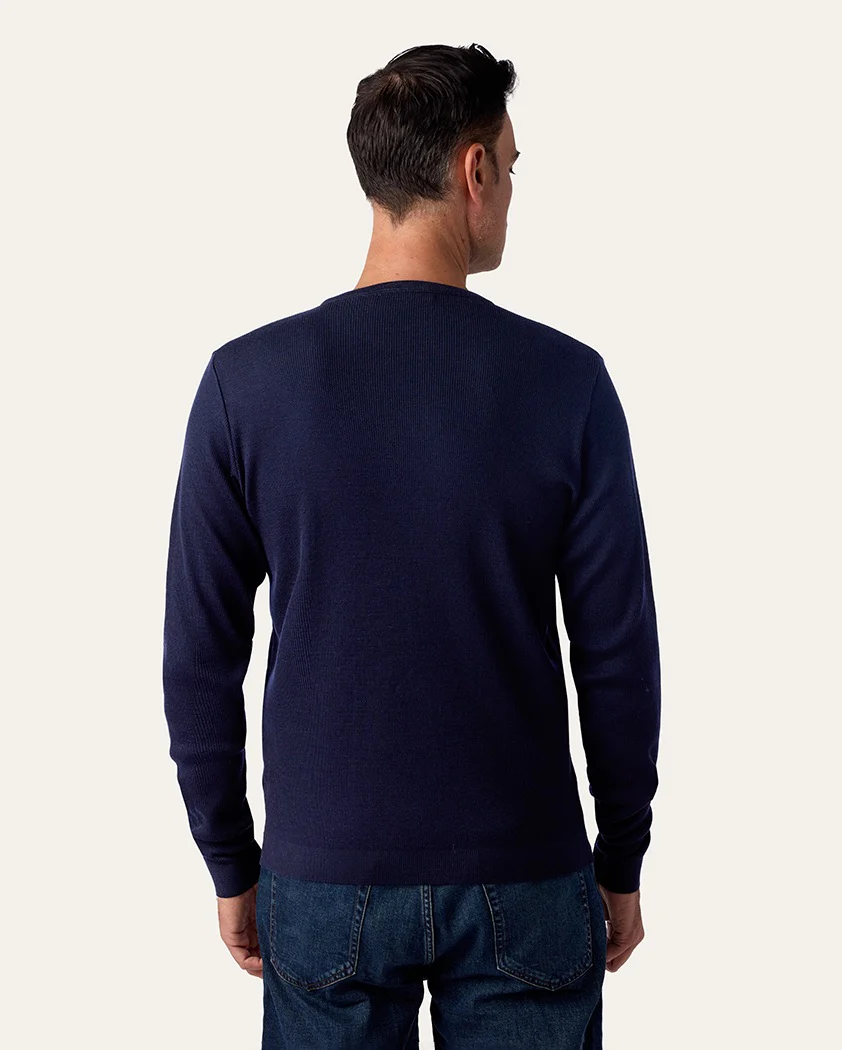 Rib Knit Wool Sweater - Image 6