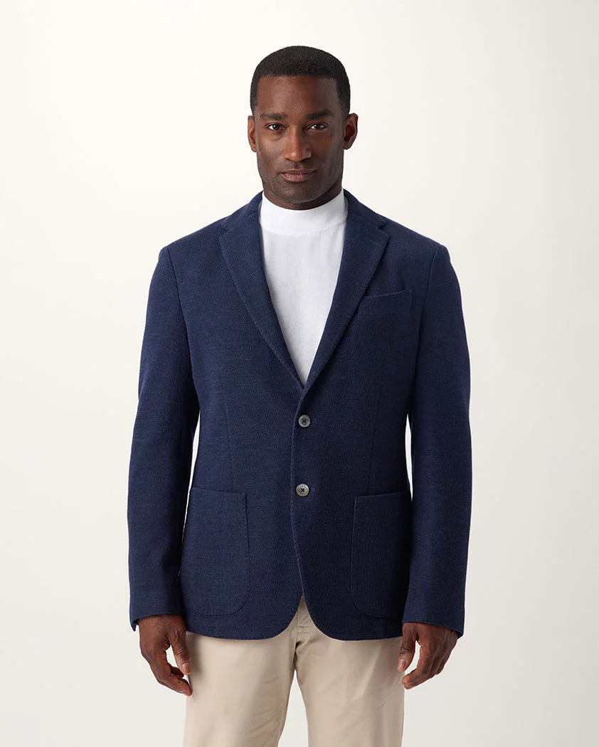 Single Knit Wool Blazer - Image 3