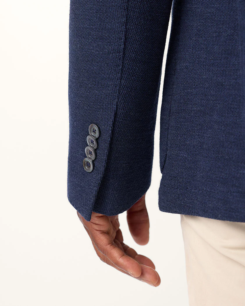 Single Knit Wool Blazer - Image 7