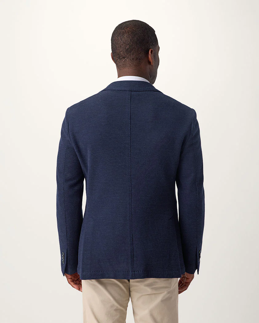 Single Knit Wool Blazer - Image 8
