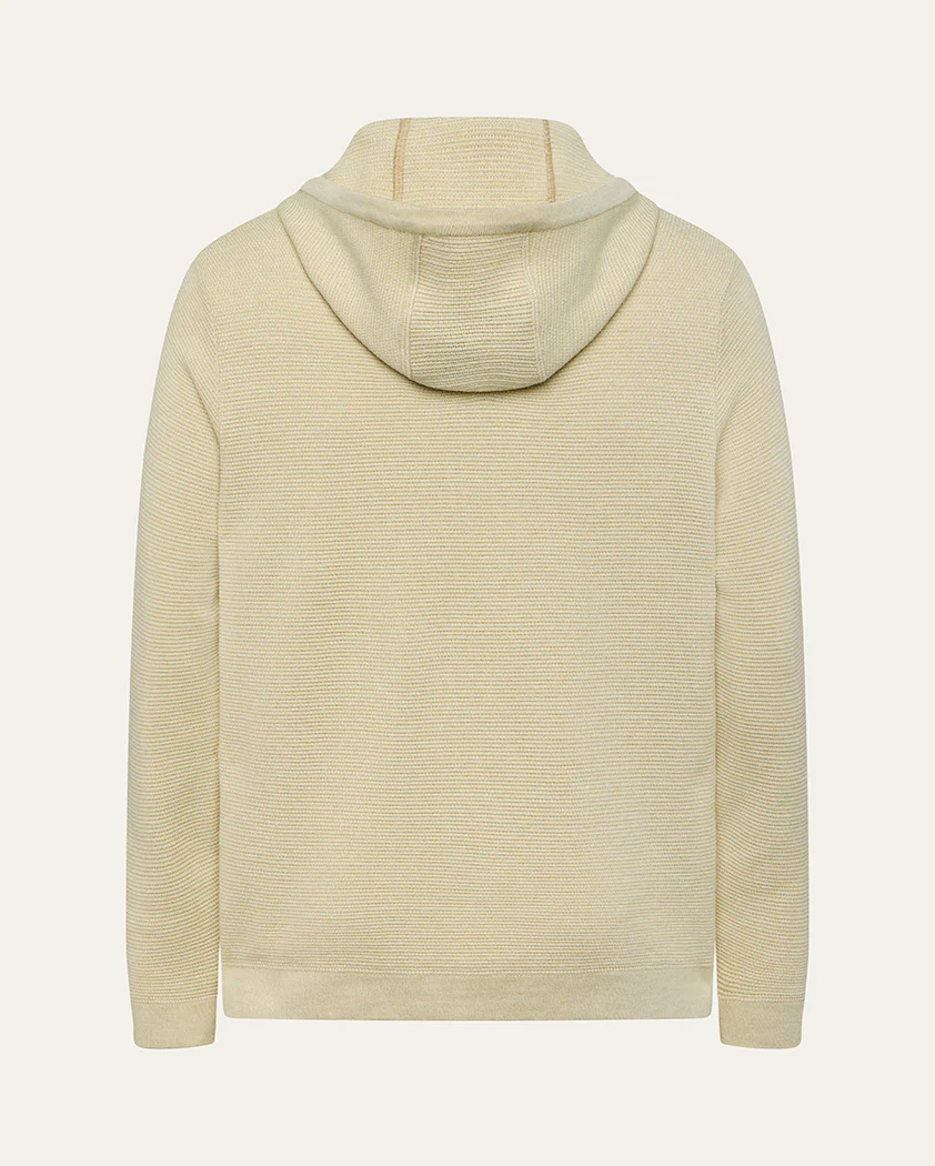Textured Slip-Knit Wool Hoodie - Image 2