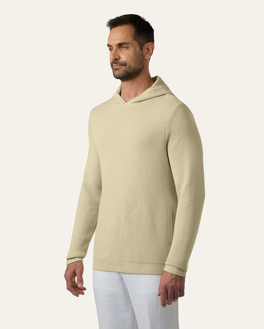 Textured Slip-Knit Wool Hoodie - Image 4