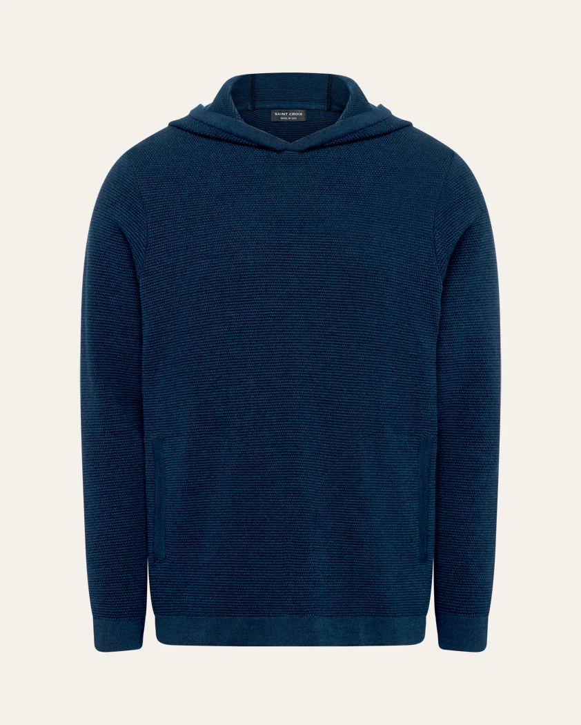 Textured Slip-Knit Wool Hoodie - Image 8