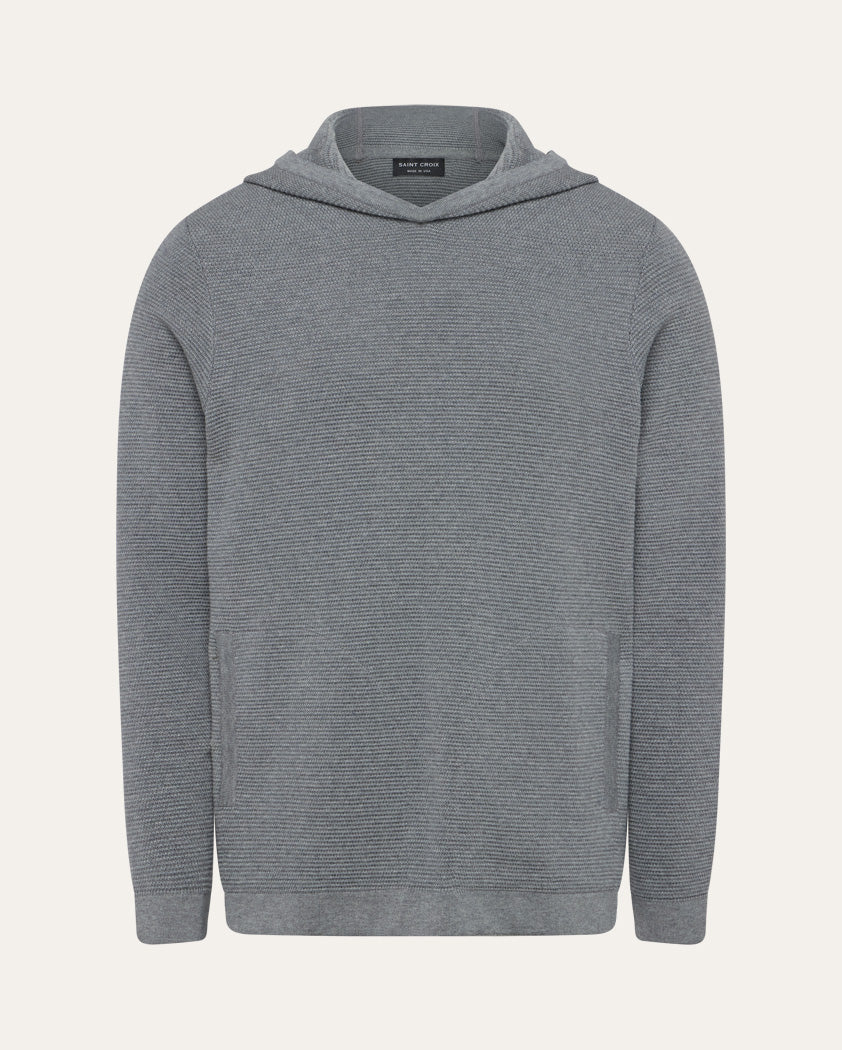 Textured Slip-Knit Wool Hoodie - Image 9