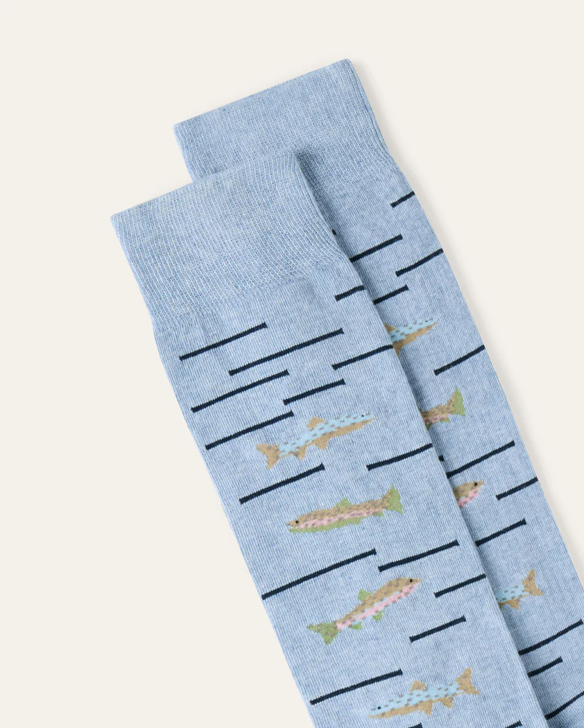 Something Fishy Cotton Sock - Image 2