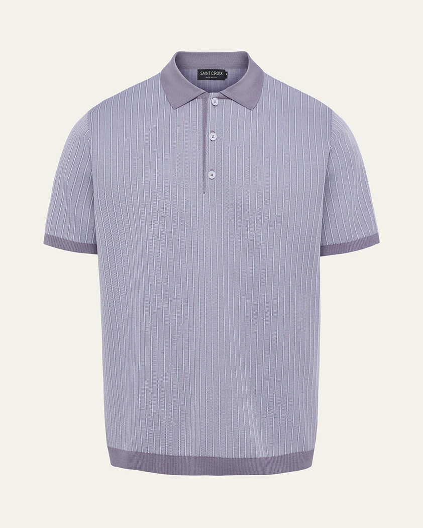 Striped Milano Rib Cotton Polo - Image 11