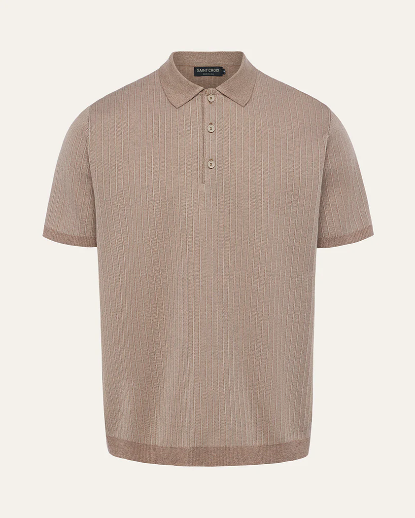 Striped Milano Rib Cotton Polo - Image 8