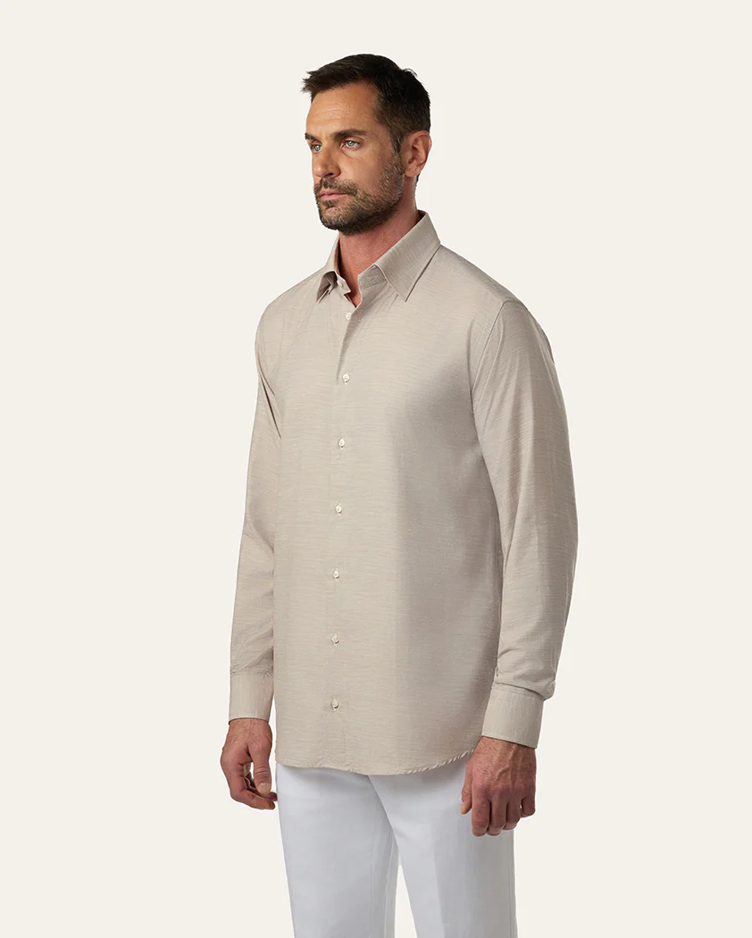 Textured Cotton-Silk Shirt - Image 4