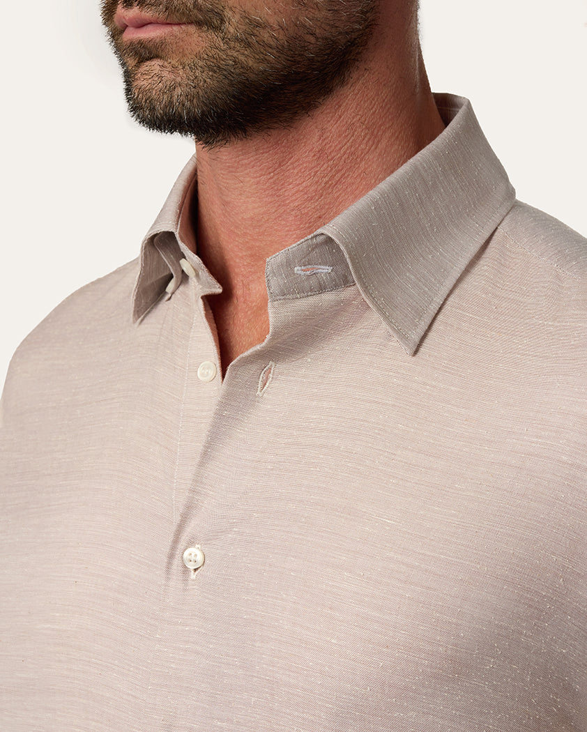 Textured Cotton-Silk Shirt - Image 5