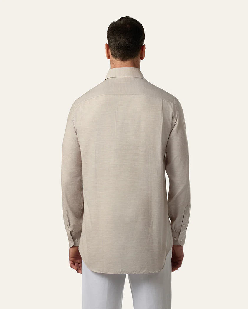 Textured Cotton-Silk Shirt - Image 6