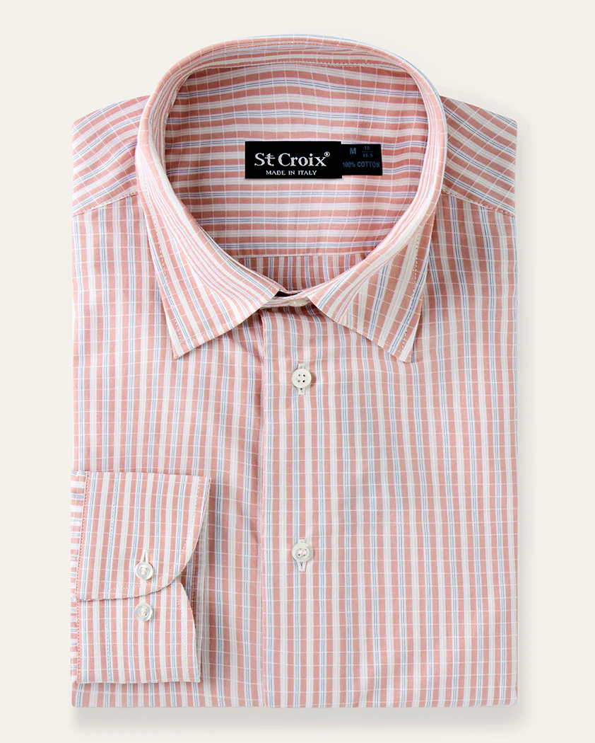Textured Stripe Cotton Shirt