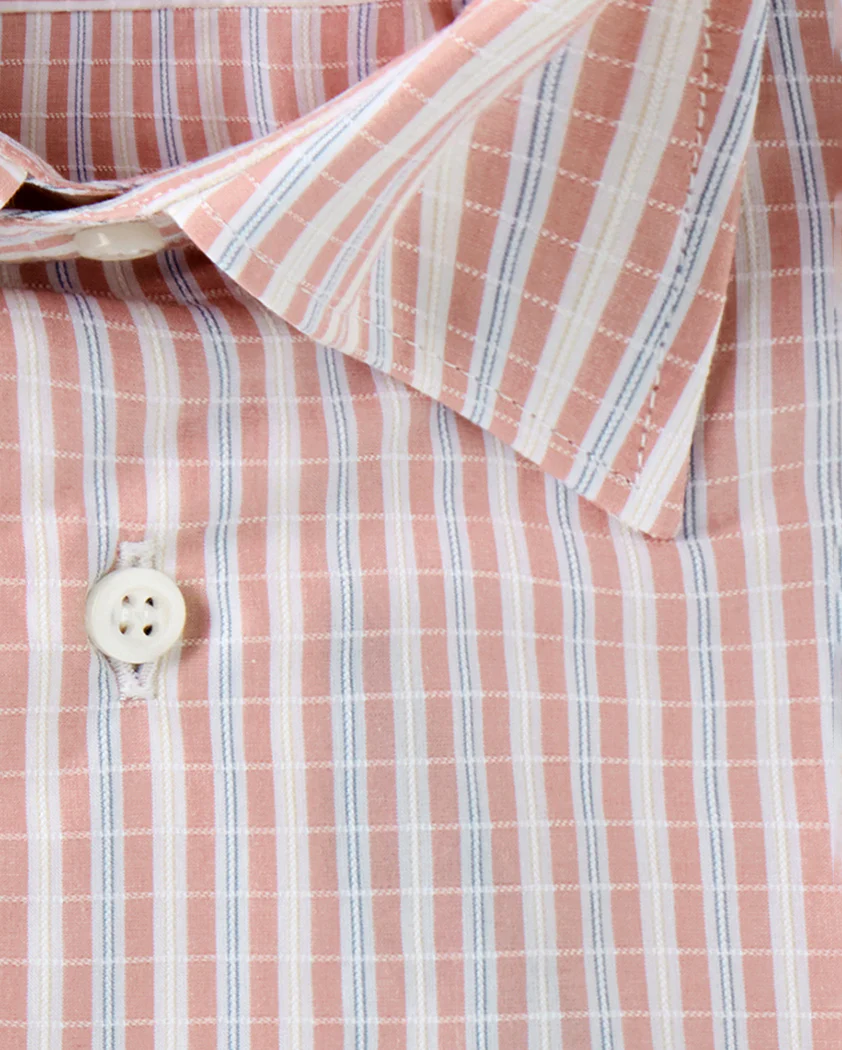 Textured Stripe Cotton Shirt - Image 2