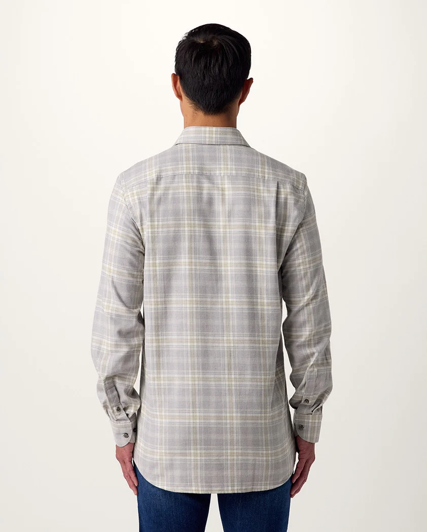 Tonal Plaid Cotton Shirt - Image 5
