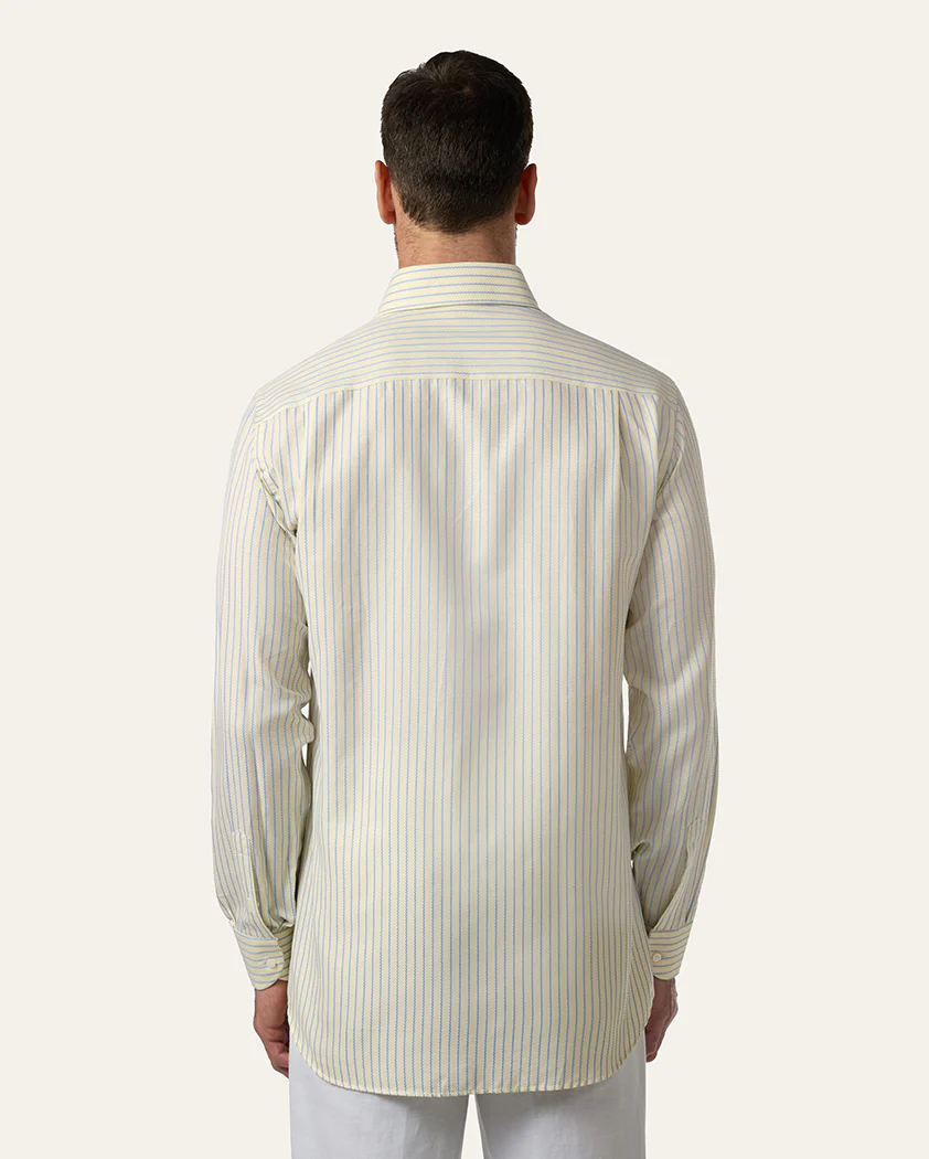 Wavy Stripe Cotton Shirt - Image 6